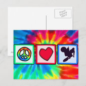 Vrede, liefde, Dirt Bike Briefkaart (Voorkant / Achterkant)