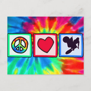 Vrede, liefde, Dirt Bike Briefkaart