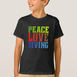 vrede liefde duiken t-shirt
