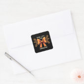 Vrede Liefde Eenheid Einde Pesten Bewustzijn Vierkante Sticker (Envelop)