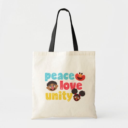 Vrede Liefde Eenheid Tote Bag (Voorkant)