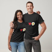 Vrede Liefde Eieren Voedsel T-shirt (Unisex)