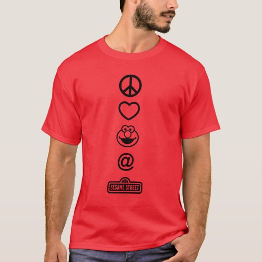 Vrede Liefde Elmo T-shirt (Voorkant)