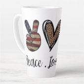 Vrede - Liefde - EMS Latte Mok (Linkerhoek)