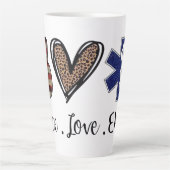 Vrede - Liefde - EMS Latte Mok (Voorkant)