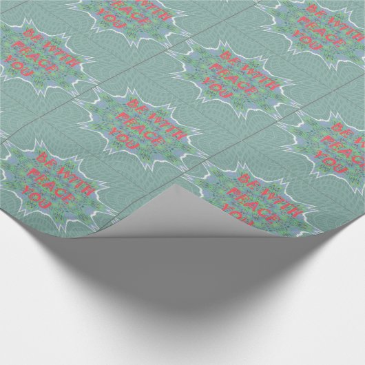 Vrede, liefde en Afrikaanse print Cadeaupapier (Hoek)