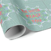 Vrede, liefde en Afrikaanse print Cadeaupapier (Rol Hoek)