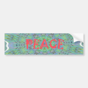 Vrede, liefde en Afrikaanse print: Vrede zij met u Bumpersticker