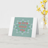 Vrede, liefde en Afrikaanse print: Vrede zij met u Kaart (Gele Bloem)