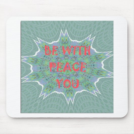 Vrede, liefde en Afrikaanse print: Vrede zij met u Muismat (Voorkant)