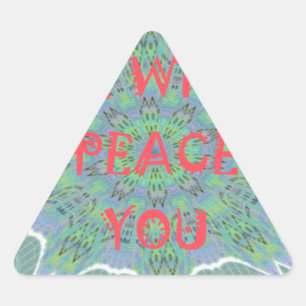 Vrede, liefde en Afrikaanse print: Vrede zij met u Sticker