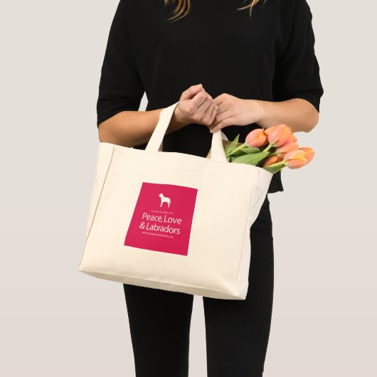 Vrede, liefde en arbeid mini tote bag (Voorkant (product))