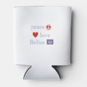 Vrede Liefde en Belize Blikjeskoeler (Voorkant)