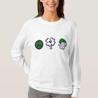 Vrede, liefde en bier t-shirt