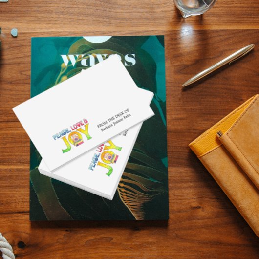 Vrede, liefde en blijdschap Kat met boeken Post-it® Notes