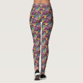 Vrede, liefde en bloemen leggings (Achterkant)