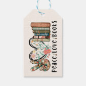 Vrede, Liefde en Boeken Cadeaulabel (Achterkant)