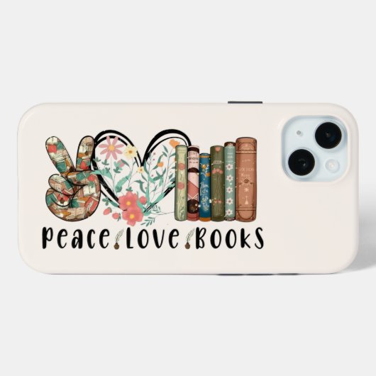 Vrede, Liefde en Boeken Case-Mate iPhone Case (Achterkant (horizontaal))
