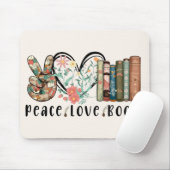 Vrede, Liefde en Boeken Muismat (Met muis)