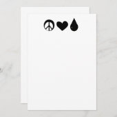 Vrede Liefde en Colostrum briefkaarten (Voorkant / Achterkant)