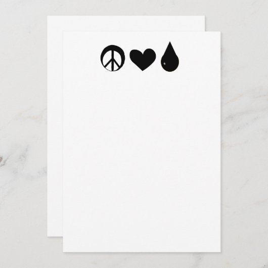 Vrede Liefde en Colostrum briefkaarten (Voorkant / Achterkant)