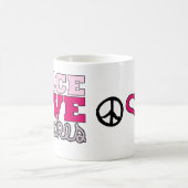 Vrede, liefde en cupcakes! Mok (Center)