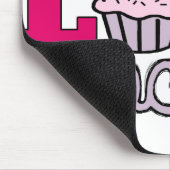 Vrede, liefde en cupcakes! muismat (Hoek)