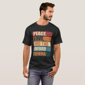 Vrede Liefde En De Oxford Comma Engelse Grammar Hu T-shirt (Voorkant volledig)