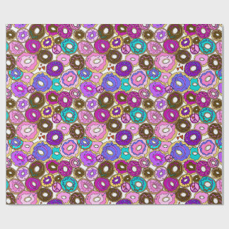 Vrede Liefde en Donuts Cadeaupapier