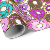 Vrede Liefde en Donuts Cadeaupapier (Rol Hoek)