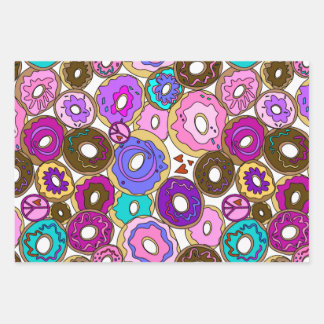 Vrede Liefde en Donuts Inpakpapier Vel