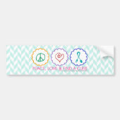 Vrede, liefde en een echte Bumpersticker zoeken (Voorkant)