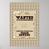 Vrede Liefde en Eénheid Poster (Voorkant)