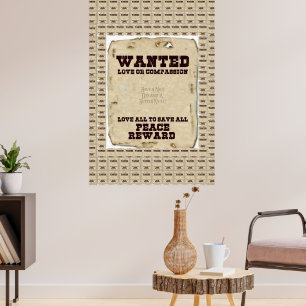 Vrede Liefde en Eénheid Poster
