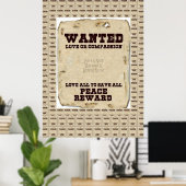 Vrede Liefde en Eénheid Poster (Thuiskantoor)