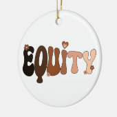 Vrede Liefde en Equity Keramisch Ornament (Links)