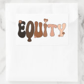 Vrede Liefde en Equity Rechthoekige Sticker (Tas)