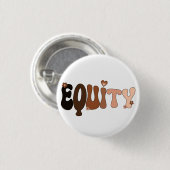 Vrede Liefde en Equity Ronde Button 3,2 Cm (Voorkant /achterkant)