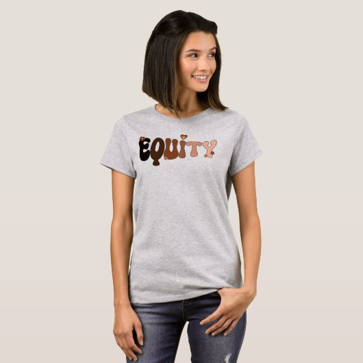Vrede Liefde en Equity T-shirt (Voorkant volledig)