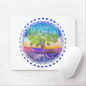 Vrede, liefde en evenwicht in het leven muismat (Met muis)