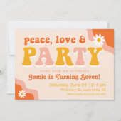 Vrede, liefde en feestelijke repetitie kaart (Voorkant)