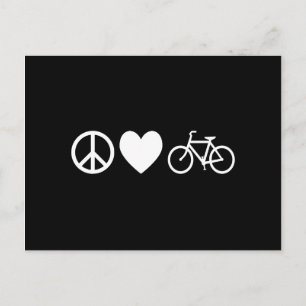 Vrede Liefde en Fietsen Briefkaart
