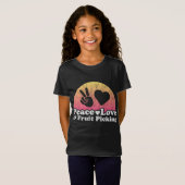 Vrede Liefde en Fruit Picking T-shirt (Voorkant volledig)