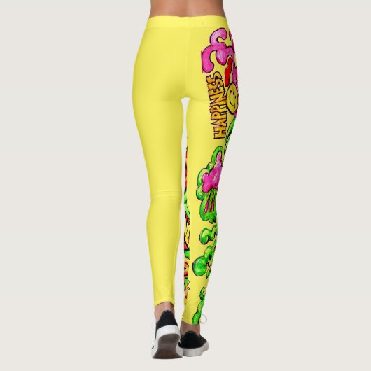 Vrede, liefde en geluk. leggings (Achterkant)