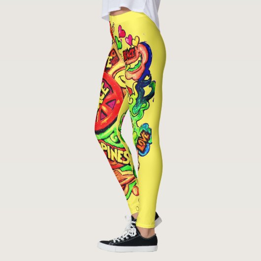 Vrede, liefde en geluk. leggings (Links)