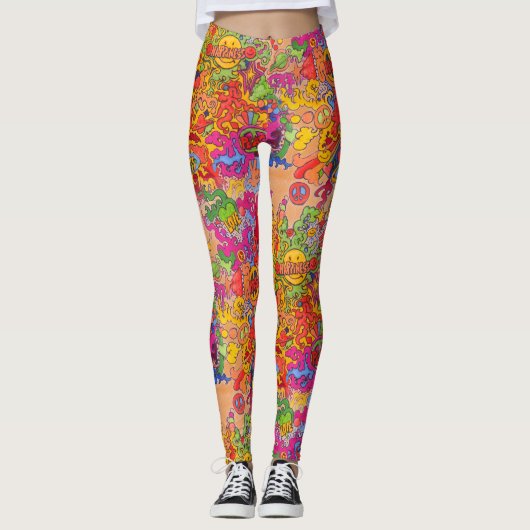 Vrede, liefde en geluk leggings (Voorkant)