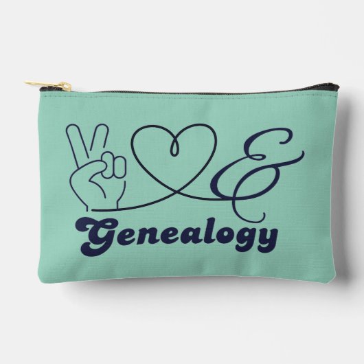 Vrede Liefde en Genealogie Etui (Voorkant)