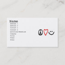 Vrede, liefde en glimlach