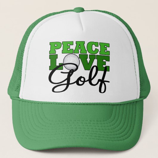 Vrede, liefde en Golf Trucker Pet (Voorkant)