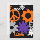 Vrede, liefde en halloween kaart (Achterkant)